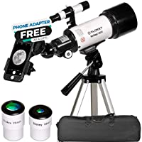 Los mejores  - Telescopio Astronómico Portátil y Potente 16x-120x- Fácil de Montar y Usar- Ideal para Niños y Adultos Principiantes…
